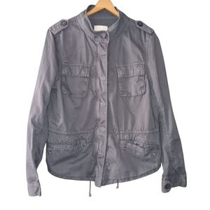 LOFT Charcoal Utility Jacket